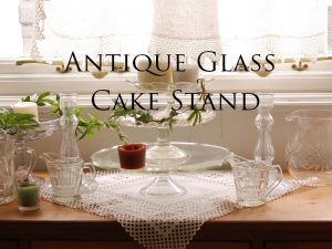 Antique Glass Cake Stand