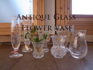 Antique Glass Flower Vase